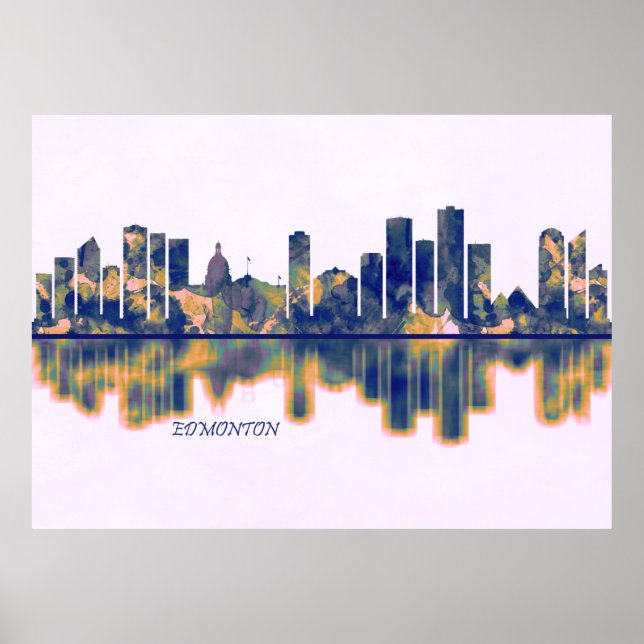 Edmonton Skyline Poster (Framsidan)
