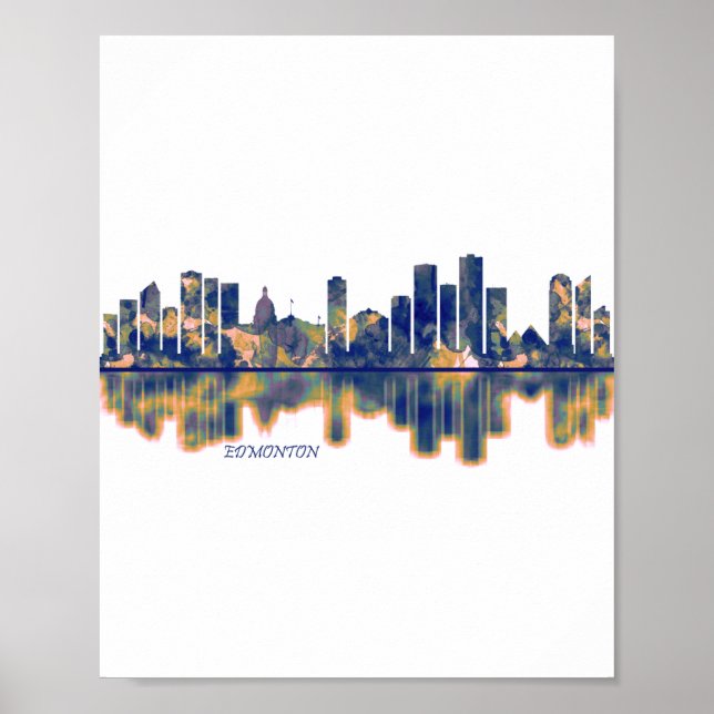 Edmonton Skyline Poster (Framsidan)