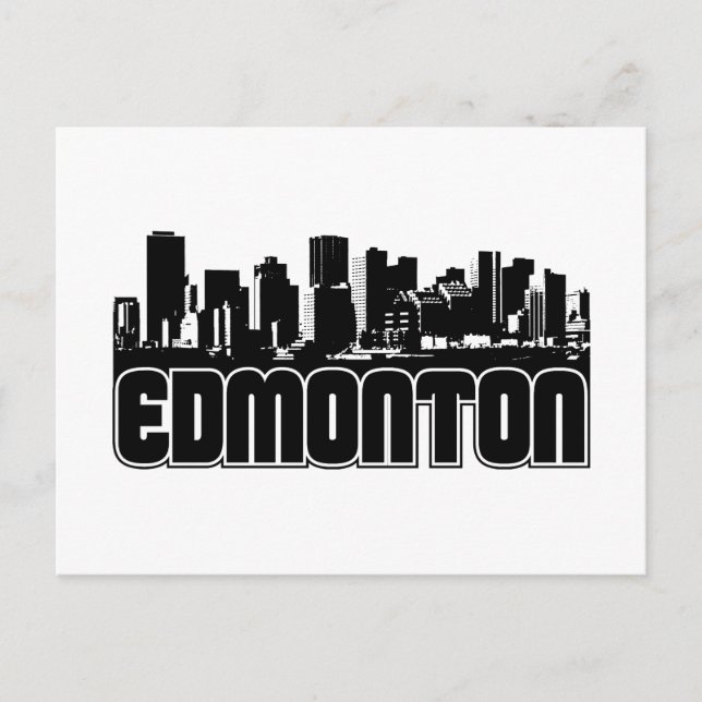 Edmonton Skyline Vykort (Framsida)