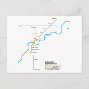 Edmonton tunnelbanan vycard vykort