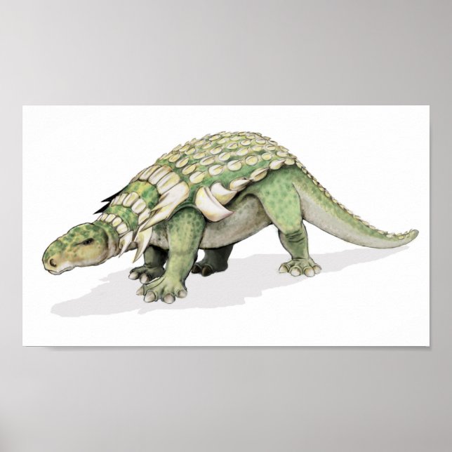 Edmontonia - bepansrad dinosaur-portfölj poster (Framsidan)