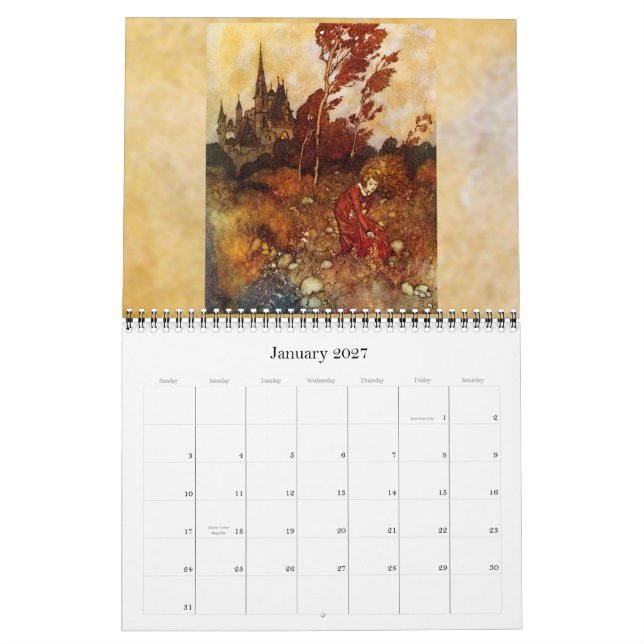 Edmun Dulac väggkalender 2011 Kalender (Jan 2027)