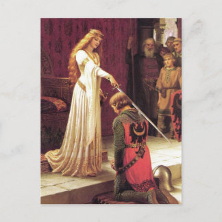 Edmund Blair Leighton: Accolade Postcard Vykort