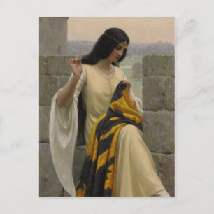 Edmund Blair Leighton Seamstress Vykort