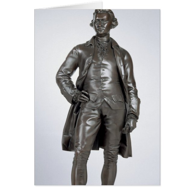 Edmund Burke (1729-97) 1865 (bronze) Hälsningskort (Framsidan)