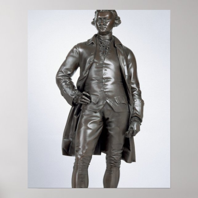 Edmund Burke (1729-97) 1865 (bronze) Poster (Framsidan)