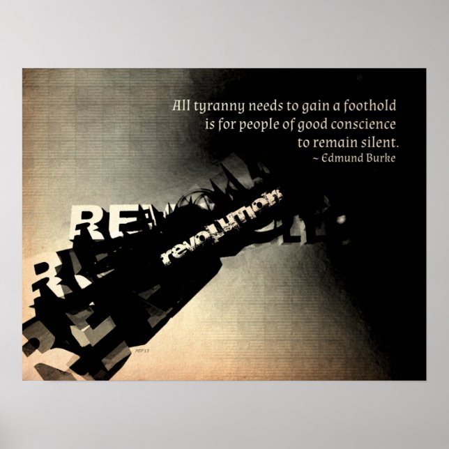 Edmund Burke Quote Poster (Framsidan)