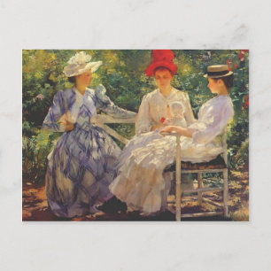 Edmund Charles Tarbell- In a Garden Vykort