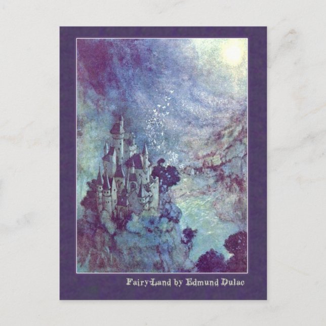 Edmund Dulac Illustrates Edgar Allan Poe Vykort (Framsida)