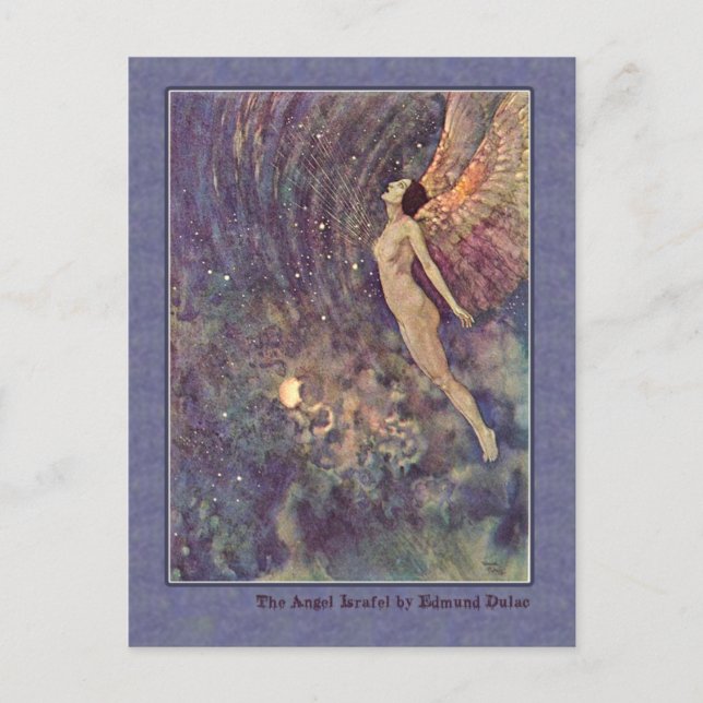 Edmund Dulac Illustrates Edgar Allan Poe Vykort (Framsida)