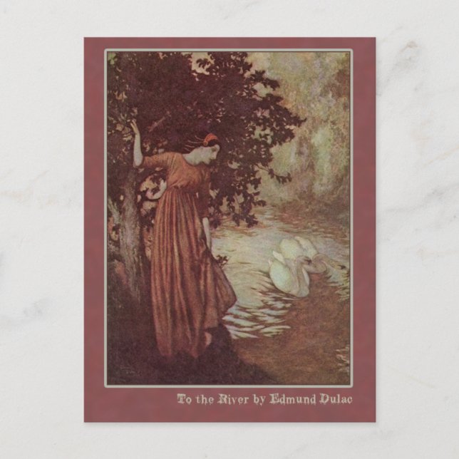 Edmund Dulac Illustrates Edgar Allan Poe Vykort (Framsida)