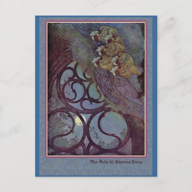 Edmund Dulac Illustrates Edgar Allan Poe Vykort (Framsida)