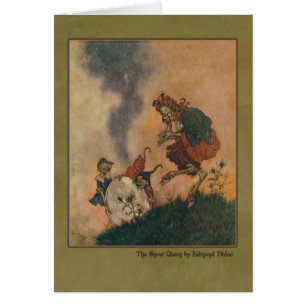 Edmund Dulac illustration från snödrottningen Hälsningskort