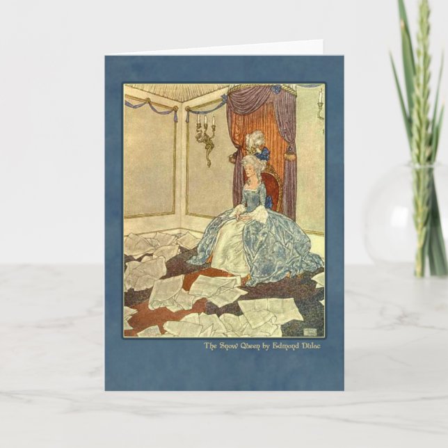 Edmund Dulac illustration från snödrottningen Kort (Framsida)