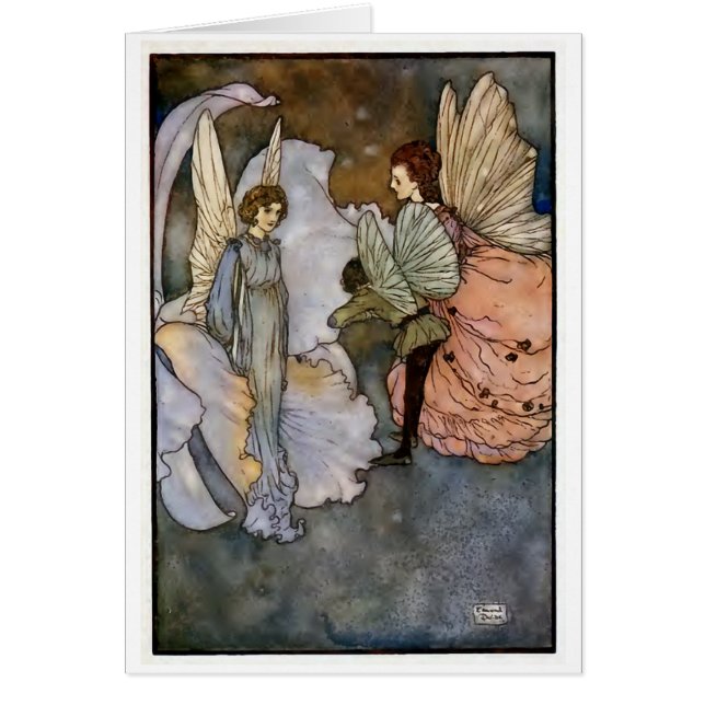 "Edmund Dulac" illustration Hälsningskort (Framsidan)