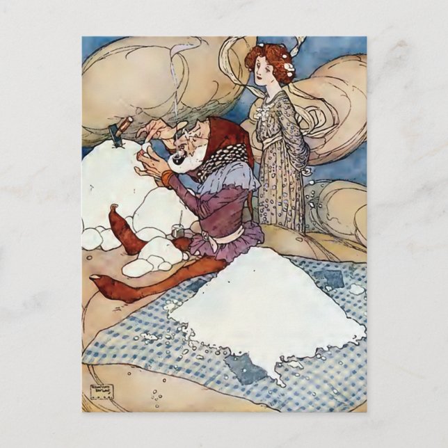 "Edmund Dulac Illustration" Vykort (Framsida)