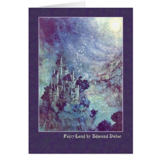 Edmund Dulac illustrerar Edgar Allan Poe Hälsningskort (Framsidan)