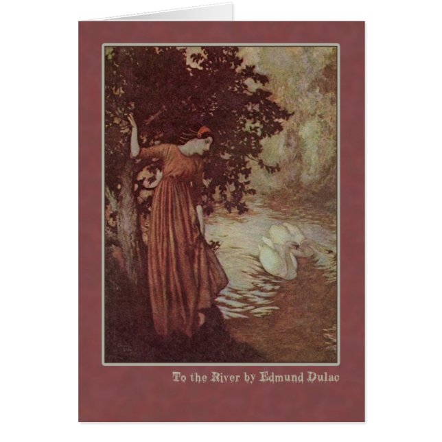 Edmund Dulac illustrerar Edgar Allan Poe Hälsningskort (Framsidan)
