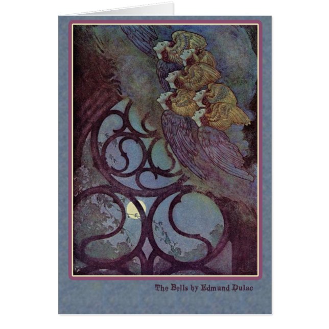 Edmund Dulac illustrerar Edgar Allan Poe Hälsningskort (Framsidan)