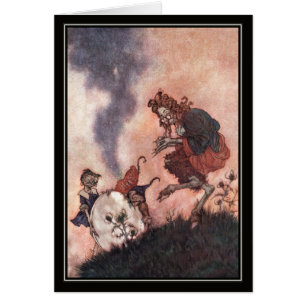 Edmund Dulac Wicked Hobgoblin Hälsningskort