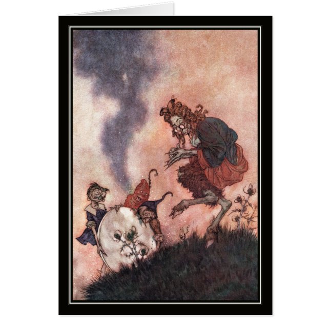 Edmund Dulac Wicked Hobgoblin Hälsningskort (Framsidan)