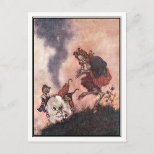 Edmund Dulac Wicked Hobgoblin Vykort