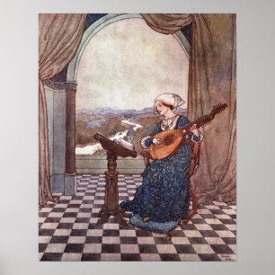 Edmund Dulacs ringlute Poster