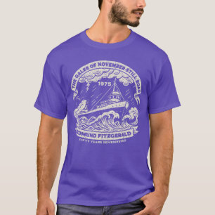 Edmund Fitzgerald-årsdagen Great Lakes sjöfartshis T Shirt