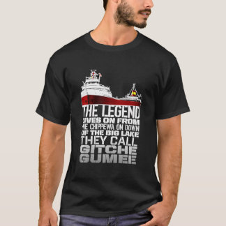 Edmund Fitzgerald De kallar Gitche Gumee T Shirt