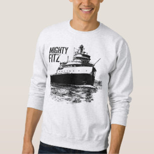 ~ Edmund Fitzgerald "för VÄLDIG FITZ" Långärmad Tröja
