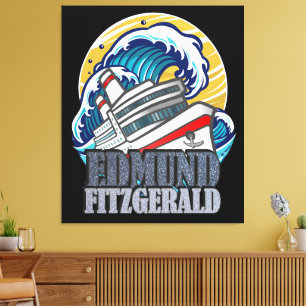Edmund Fitzgerald Hyllning till det legendariska Canvastryck