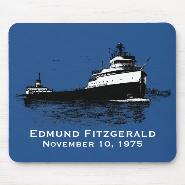 Edmund Fitzgerald Mouse Pad Musmatta (Framsidan)