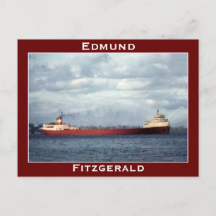 Edmund Fitzgerald på St. Clair River Vykort