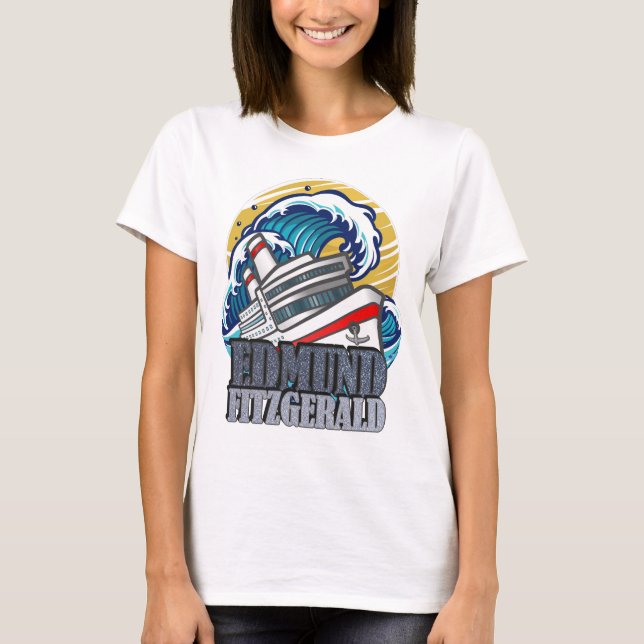 Edmund Fitzgerald | Tribute to the Legendary Ship T Shirt (Framsida)