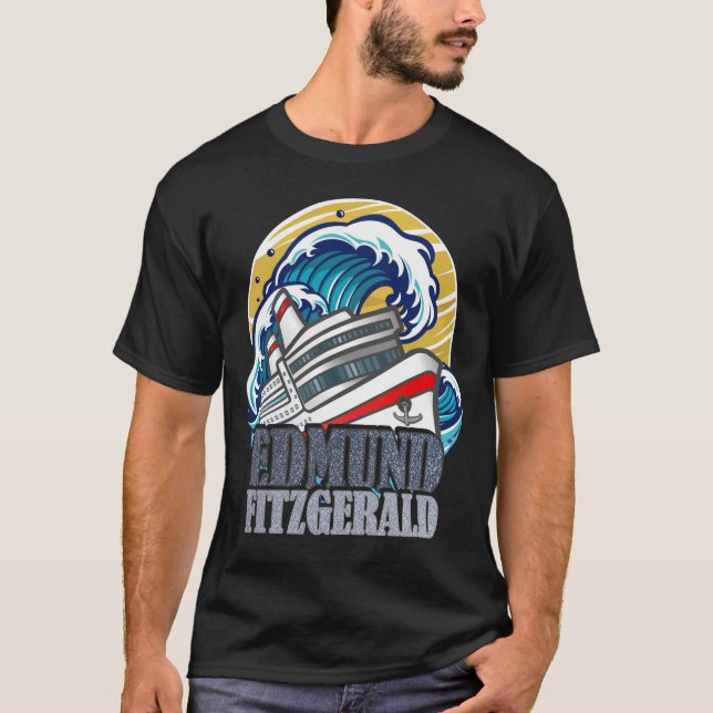 Edmund Fitzgerald | Tribute to the Legendary Ship T Shirt (Framsida)