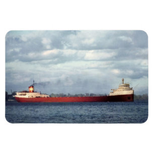 Edmund Fitzgerald Vintage Maritime Great Lakes Akr Magnet