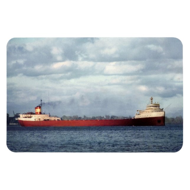 Edmund Fitzgerald Vintage Maritime Great Lakes Akr Magnet (Horisontell)