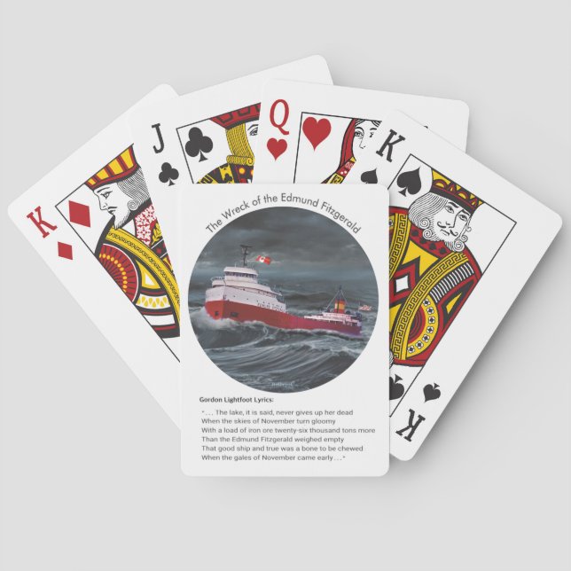 EDMUND FITZGERALDS VÄCKANDE CASINOKORT (Baksidan)