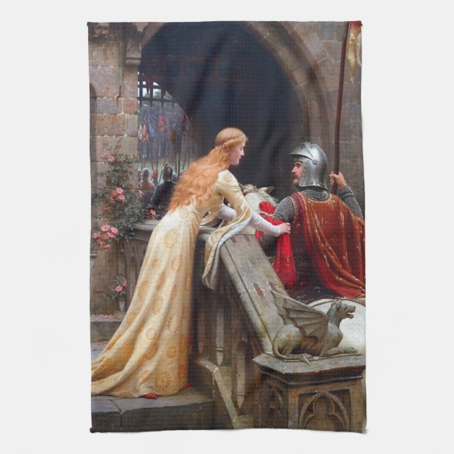 Edmund Leighton God Hastighet Kökshandduk (Vertikal)