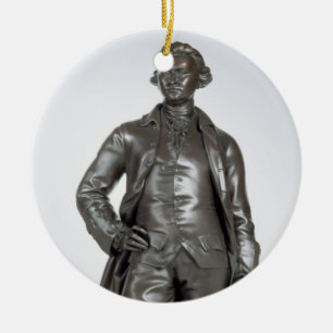 Edmund undviker (1729-97) 1865 (brons), julgransprydnad keramik