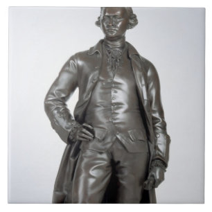 Edmund undviker (1729-97) 1865 (brons), kakelplatta