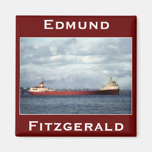 Edmunden Fitzgerald på floden för St. Clair Magnet