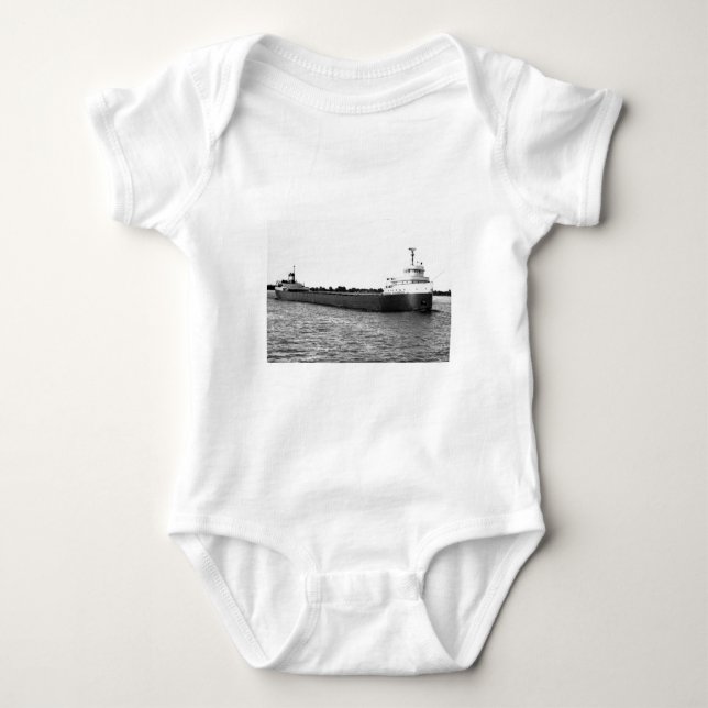 Edmunden Fitzgerald på floden för St. Clair T-shirt (Framsida)