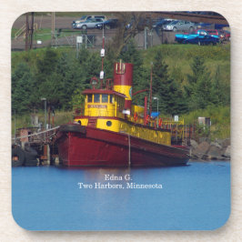 Edna G. uppsättning med 6 hårda plastunderlägg Underlägg