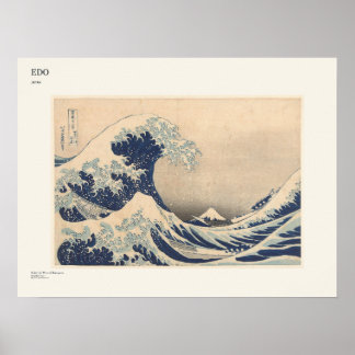 Edo Japan Konstaffisch Poster
