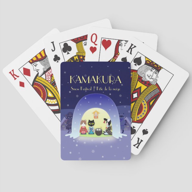 Edo-Nekos Snowy Firande Casinokort (Baksidan)