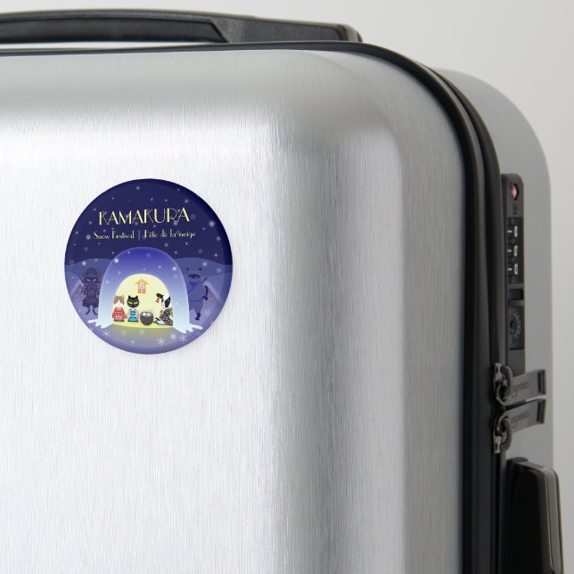 Edo-Nekos Snowy Firande Magnet (In Situ (Luggage))