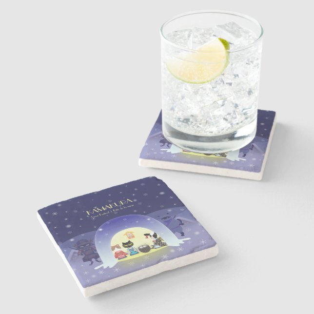 Edo-Nekos Snowy Firande Stenunderlägg (Sidan)