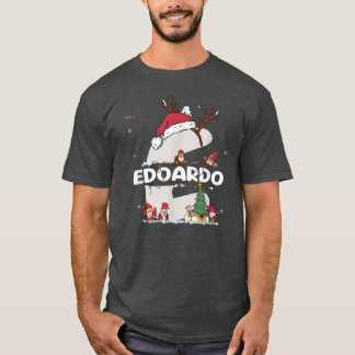 Edoardo jul Shirt w Edoardo Namn för roligt X T Shirt