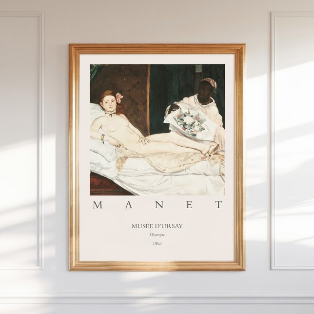 Edouard Édouard Manet Olympia 1863 Art Print Poster (Skapare uppladdad)